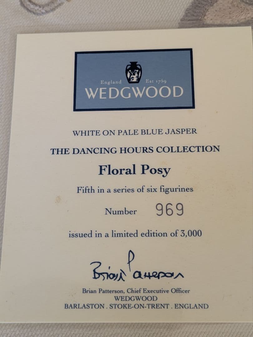 希少　ウェッジウッド ジャスパー　ダンシングアワー　フィギュリン