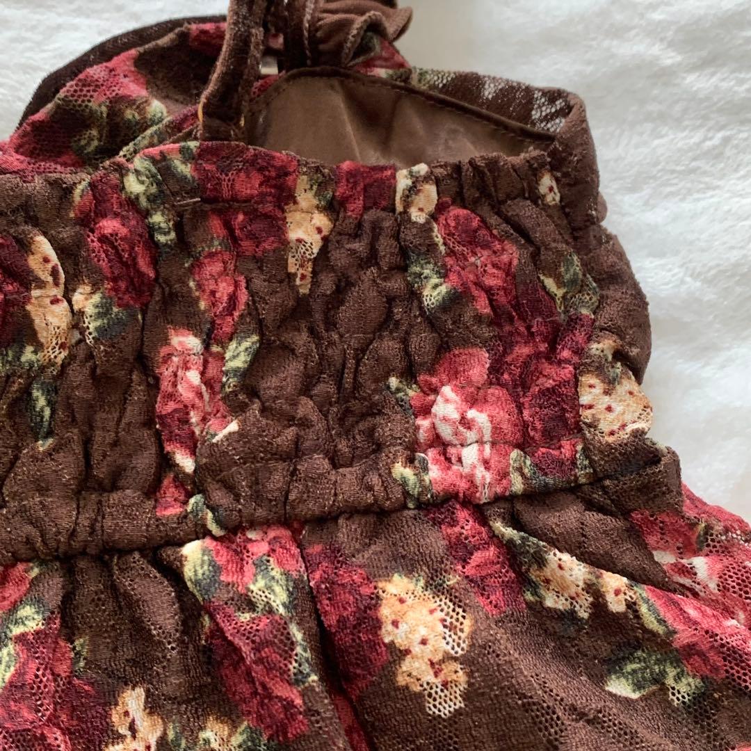 LIZ LISA 00’s 花柄　ベロアチャニック