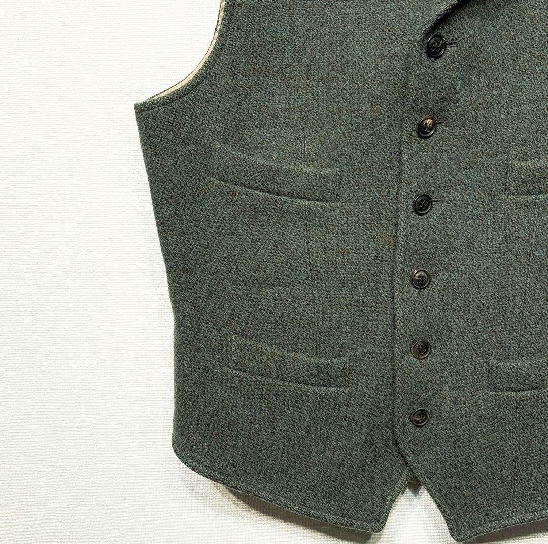 ナイジェルケーボン × ハリスツイード マロリーベスト 英国製 ウール 48