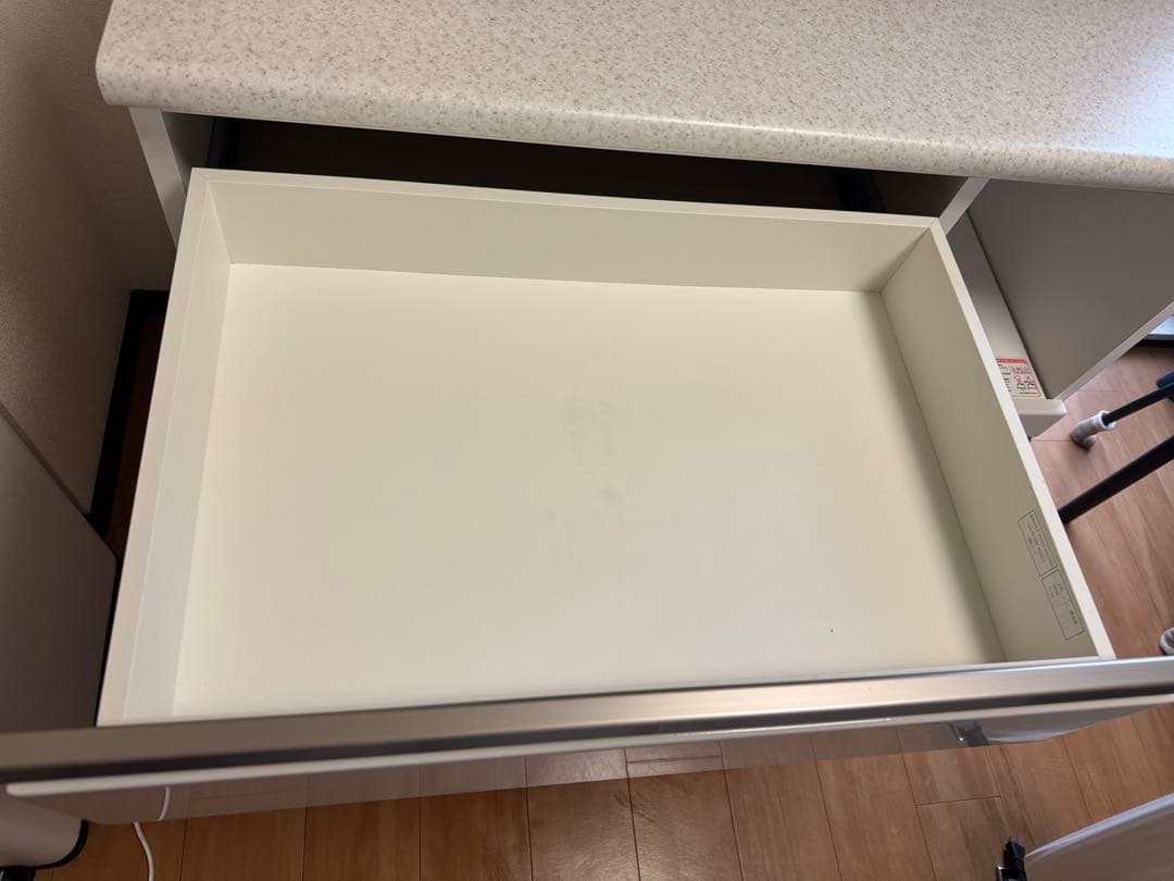 ニトリ　キッチンカウンター　アルミナ2 100CT WH