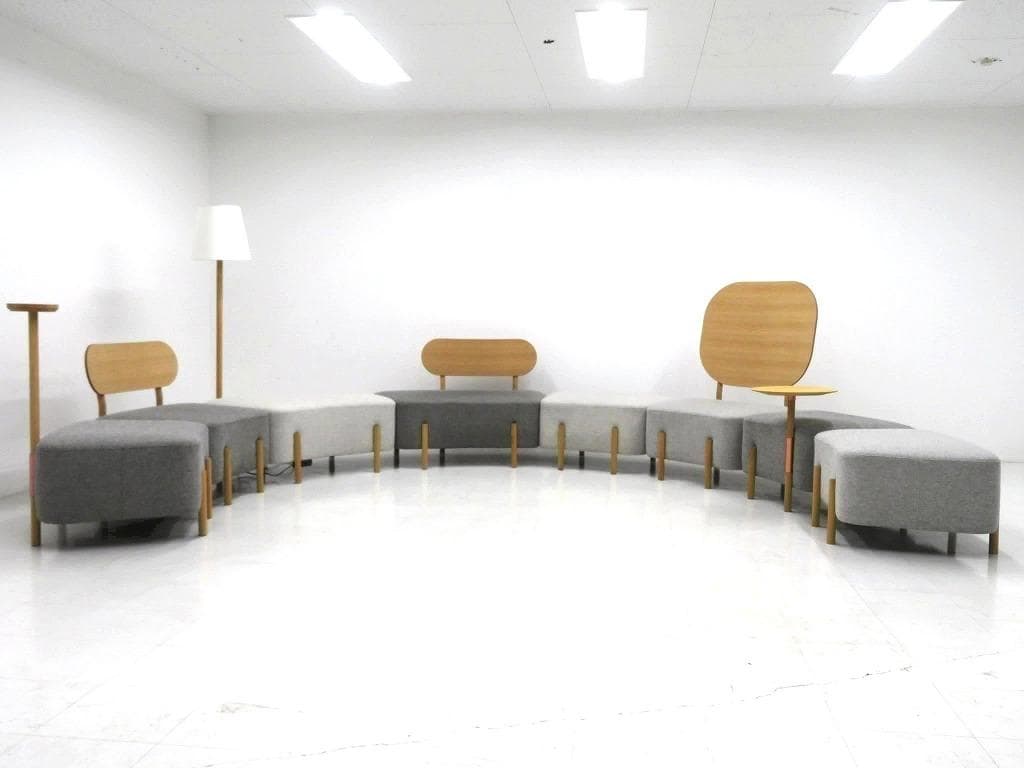 展示品　カリモク　ドラドラ　北欧　オーク材　ソファ ラウンジチェア　カフェ　北欧