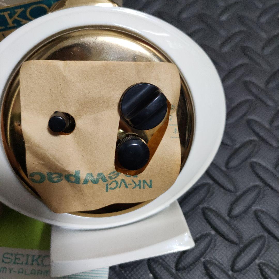 当時物　セイコー　目覚まし　SEIKO 置時計 ゼンマイ　昭和レトロ