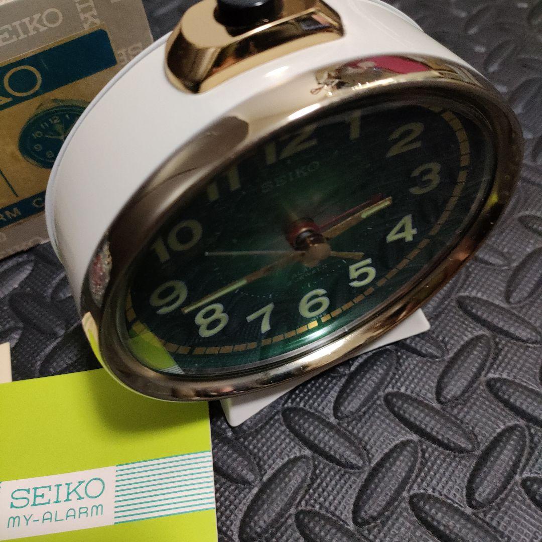 当時物　セイコー　目覚まし　SEIKO 置時計 ゼンマイ　昭和レトロ