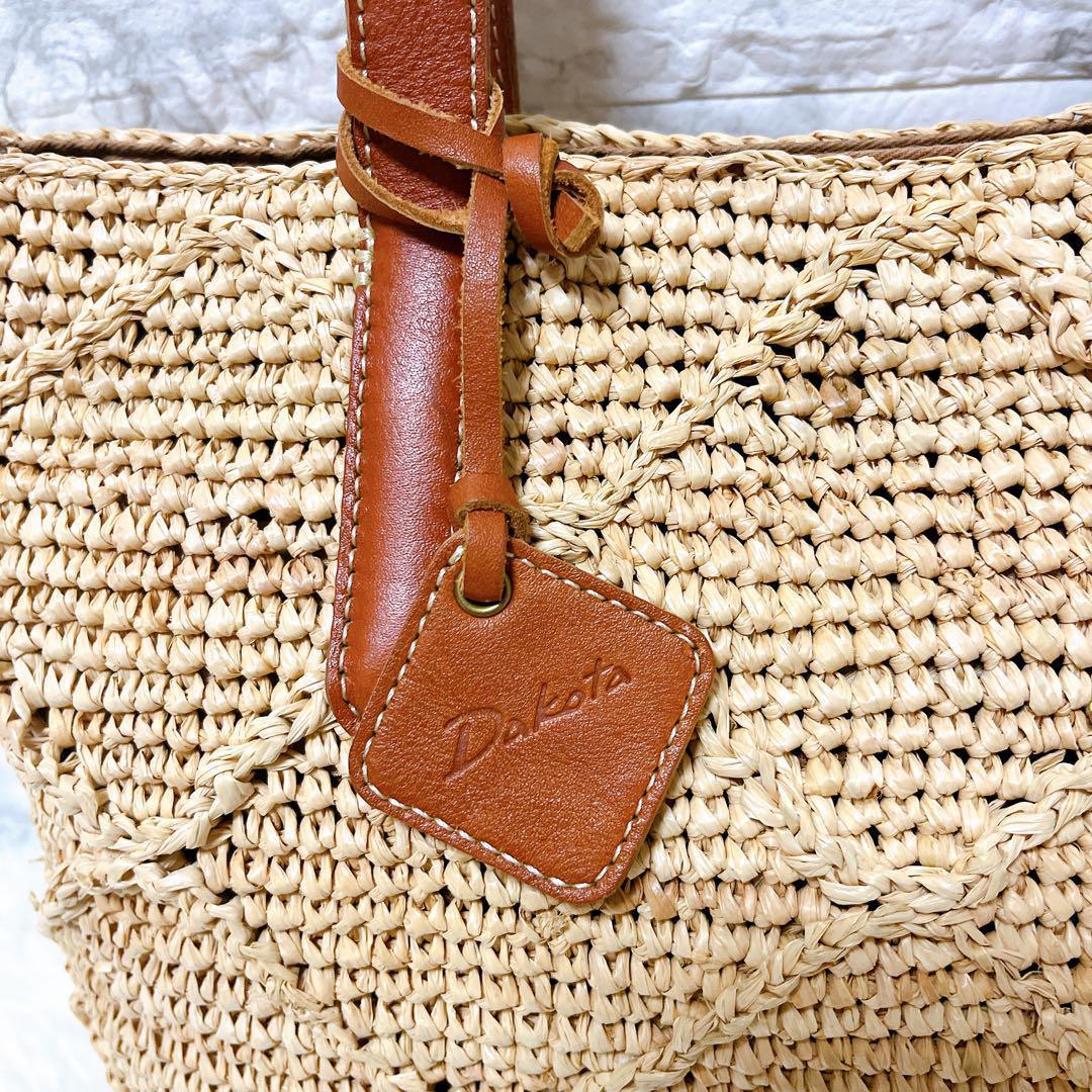 ⭐️未使用級⭐️ ダコタ Dakota カルモ ラフィア かごバッグ