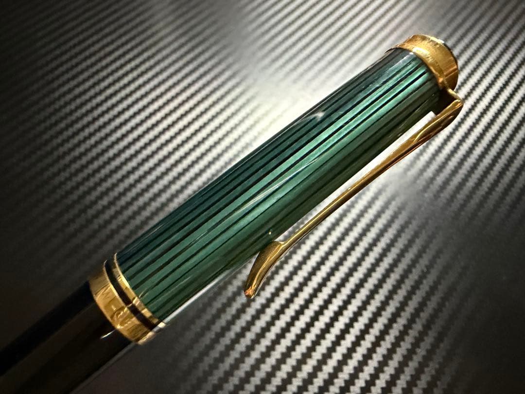 極美品 初期型 ペリカン スーベレーン D400 緑縞 ペンシル 0.5mm