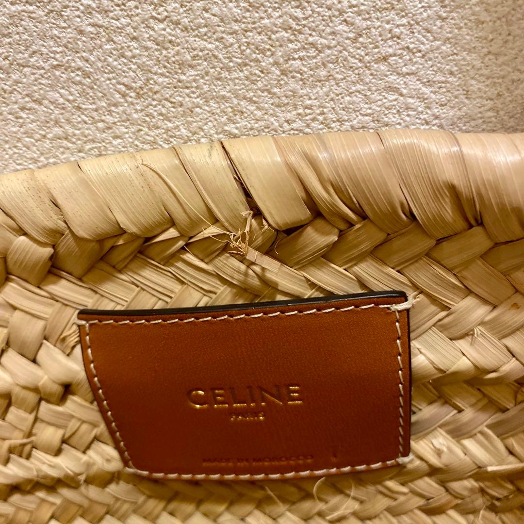 CELINE ベージュ かごバッグ
