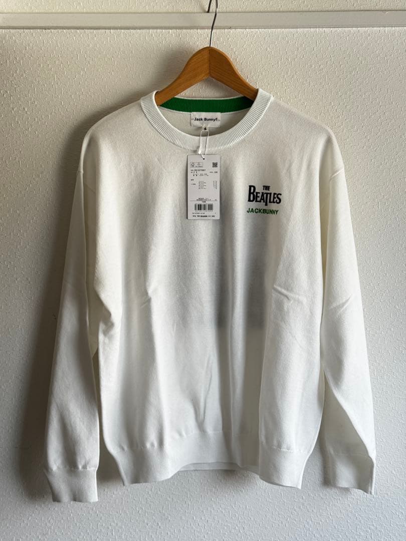 The BEATLES ×Jack Bunny!!クルーネックニットプルオーバー