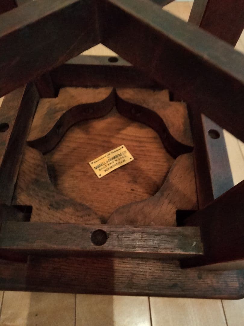 特別価格、イギリスバ―ミンガムで作られたビンテ−ジ、美品シンプル、ダ−クブラウン