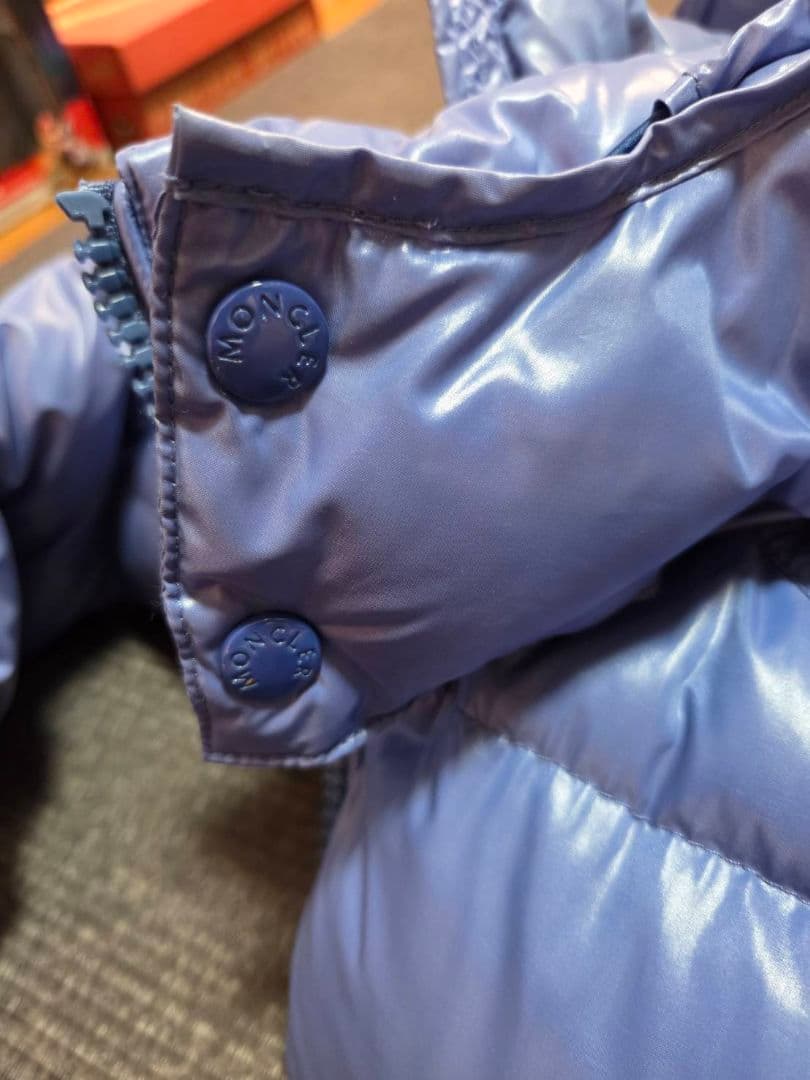 美品　MONCLER MAYA ダウン 0　モンクレールマヤ　ブルー