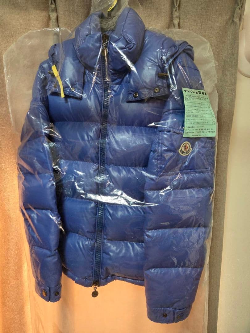 美品　MONCLER MAYA ダウン 0　モンクレールマヤ　ブルー