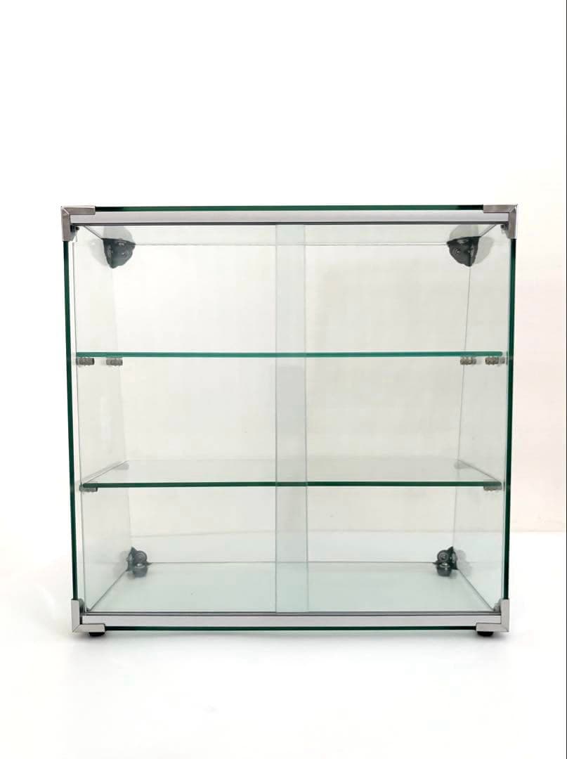 3段 ガラスケース　アンティーク　レトロ