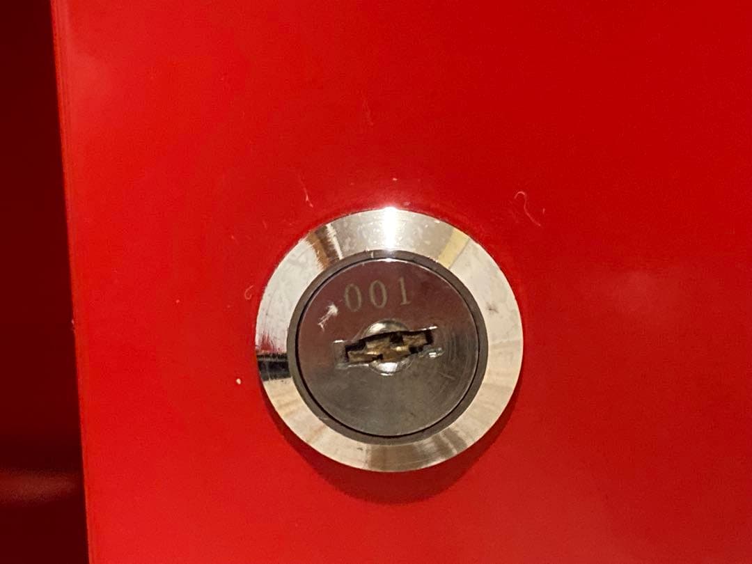 ぬかみそ　【廃盤品】IKEA PS スチールキャビネット レッド