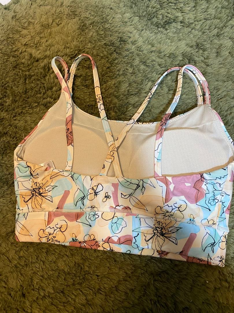 SUKALA ミックスフラワー ブラトップ・レギンスセットS オレンジイエロー