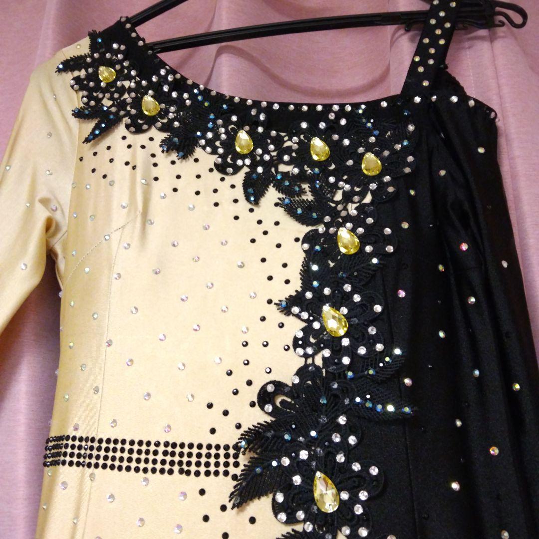 社交ダンス ドレス ビジュー付き Ｌサイズ