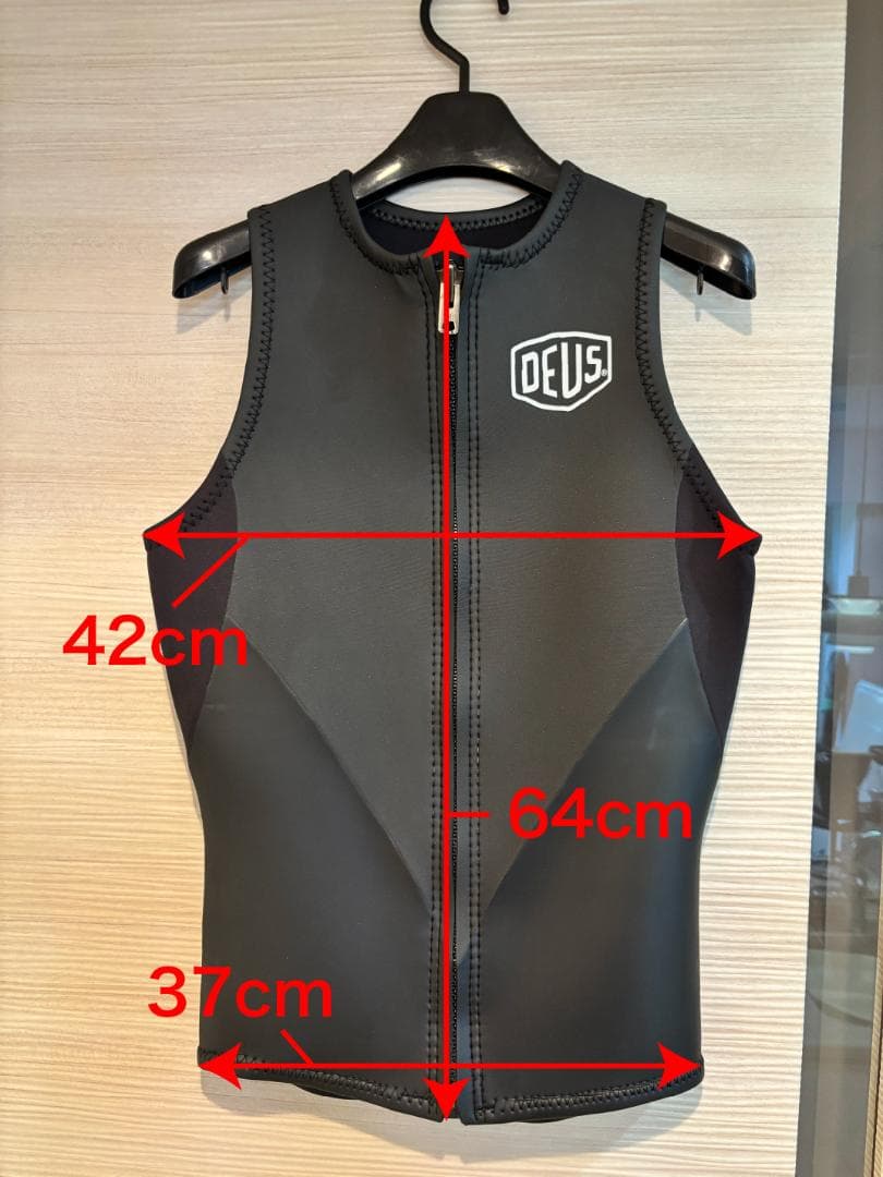 deus デウス ウエットスーツ ベスト タッパー フロントジップ XLサイズ
