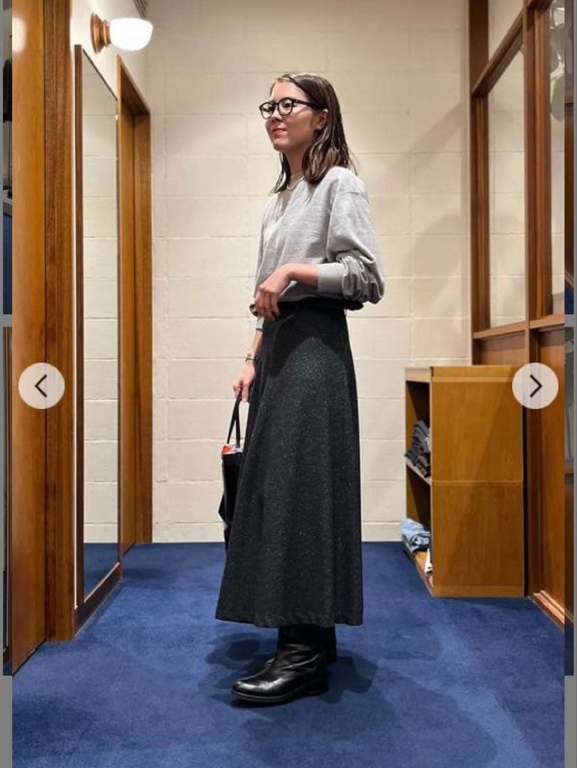 W GAZETTE PULLOVER グレー