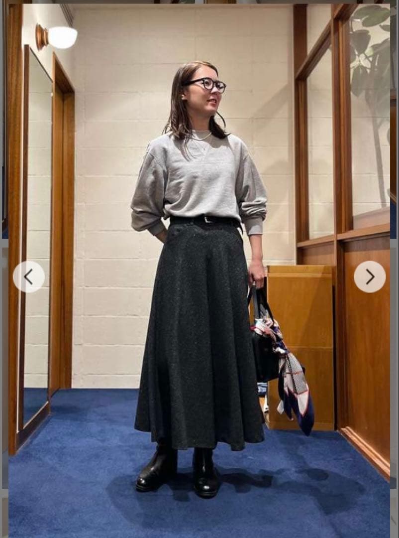 W GAZETTE PULLOVER グレー