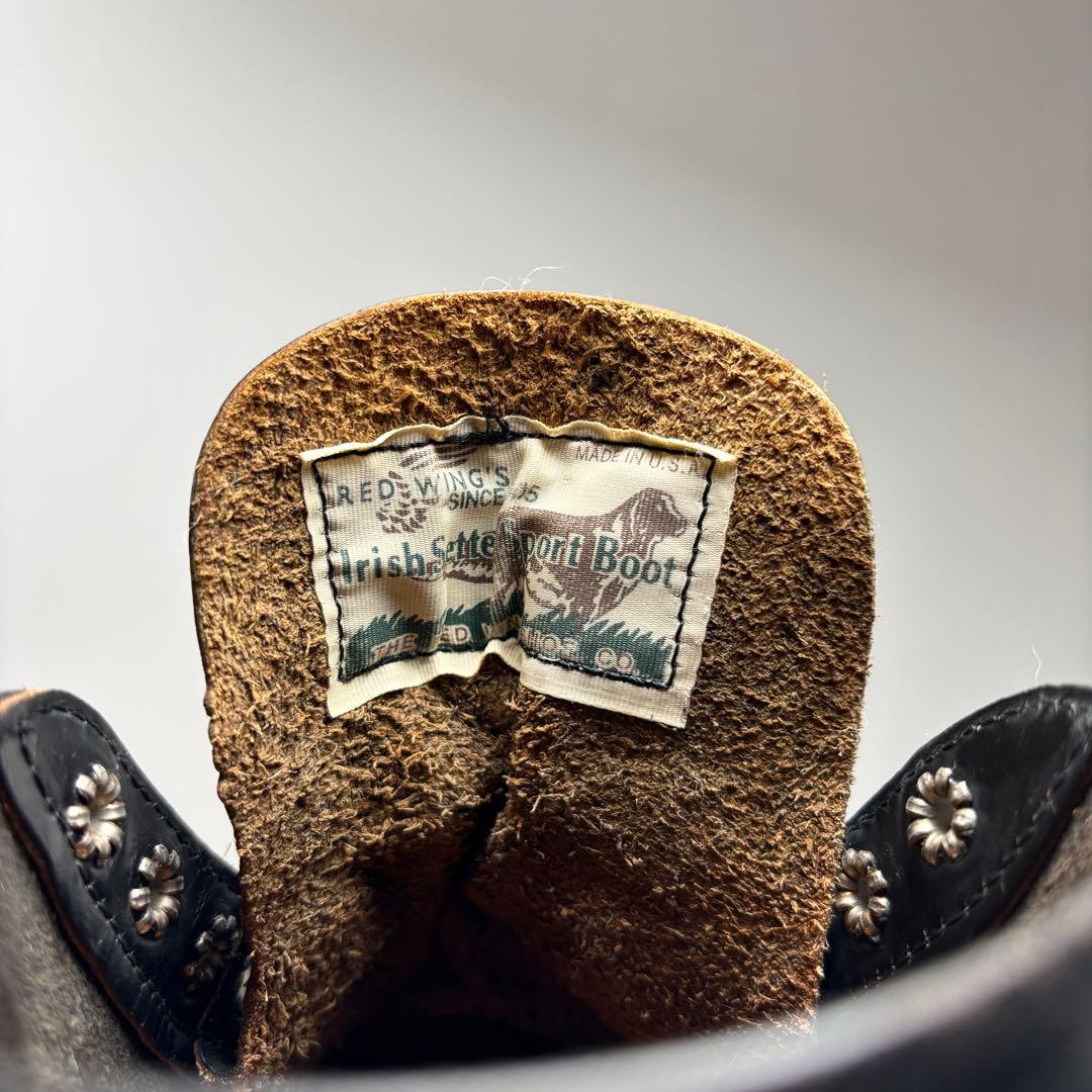 US7EE レッドウィング 8165 四角犬タグ 茶芯 アメリカ製 90年代