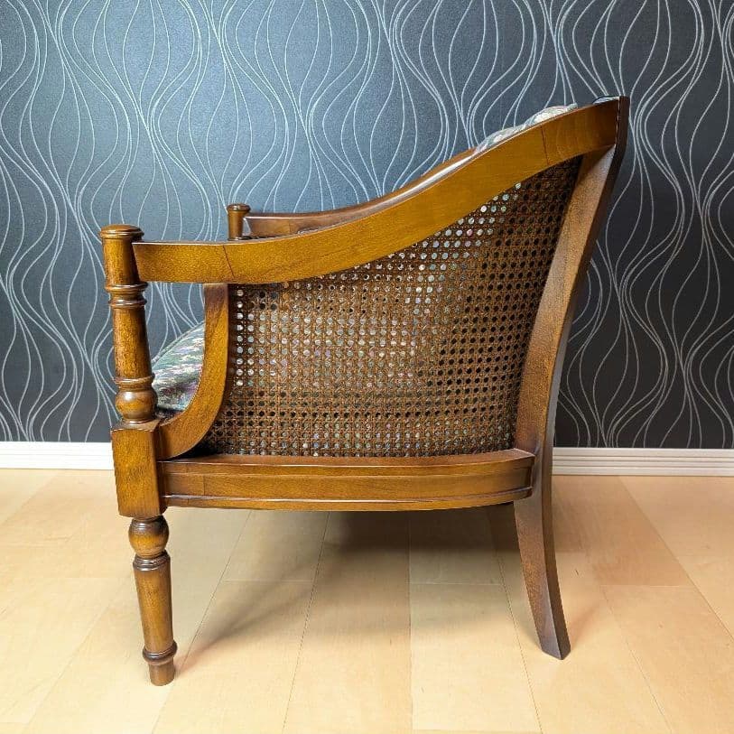 Sen　美品　カリモク　コロニアル シングルソファ　ヴィンテージ　チェア