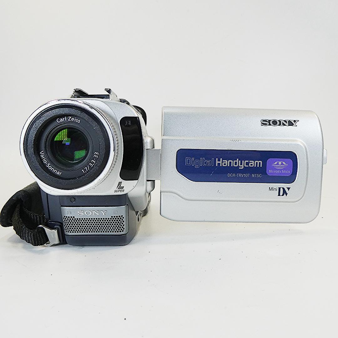 動作品 ソニーDCR-TRV107 MiniDV ビデオカメラ DVDダビングに