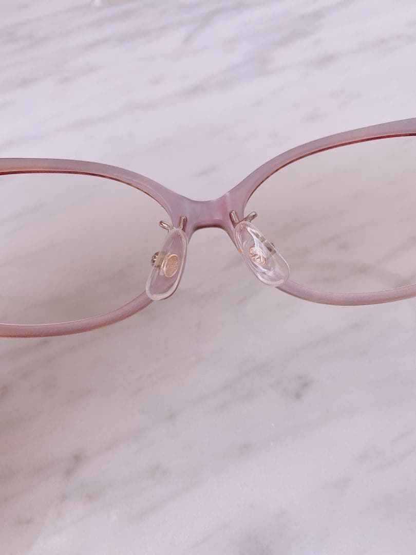 美品 アイブレラ クリアフィット ブラウン オーバル サングラス