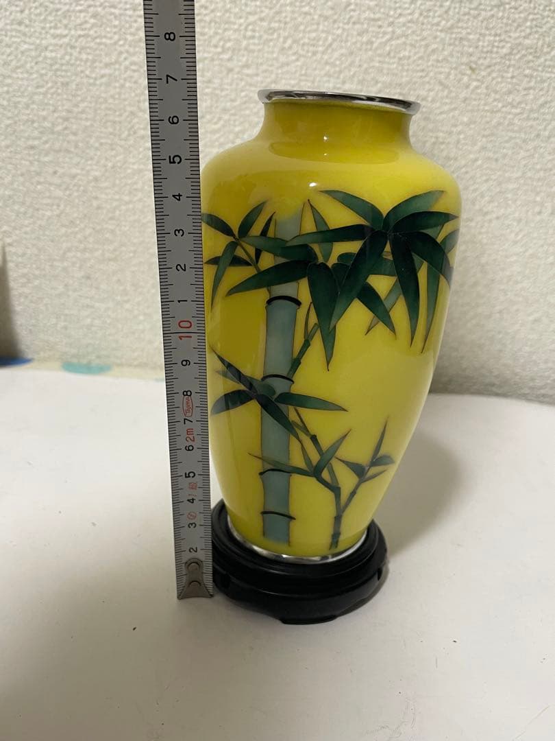 美品七宝焼の花瓶