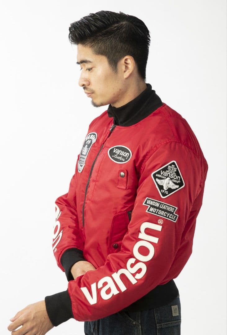 ゆ*き様 VANSON ライダー赤ジャケット
