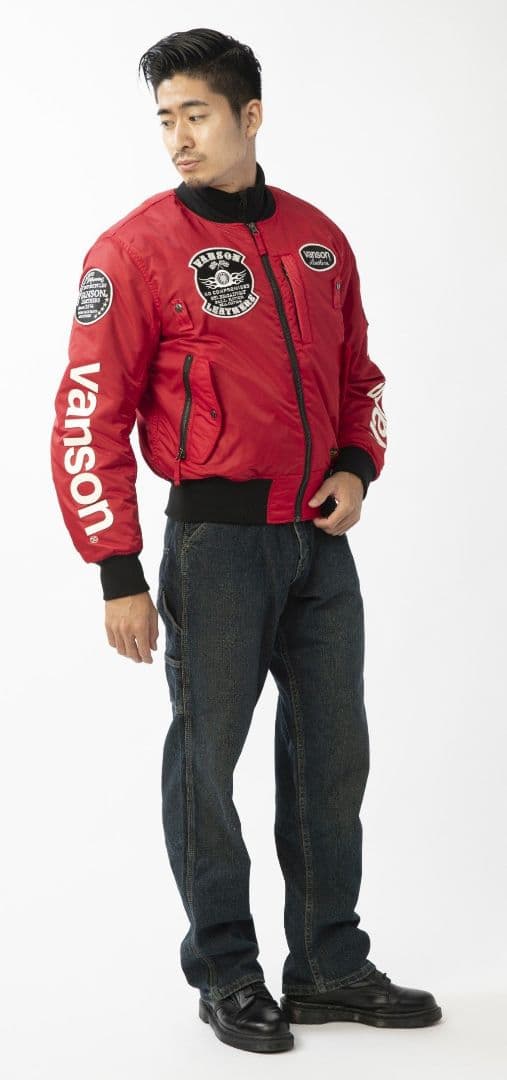 ゆ*き様 VANSON ライダー赤ジャケット