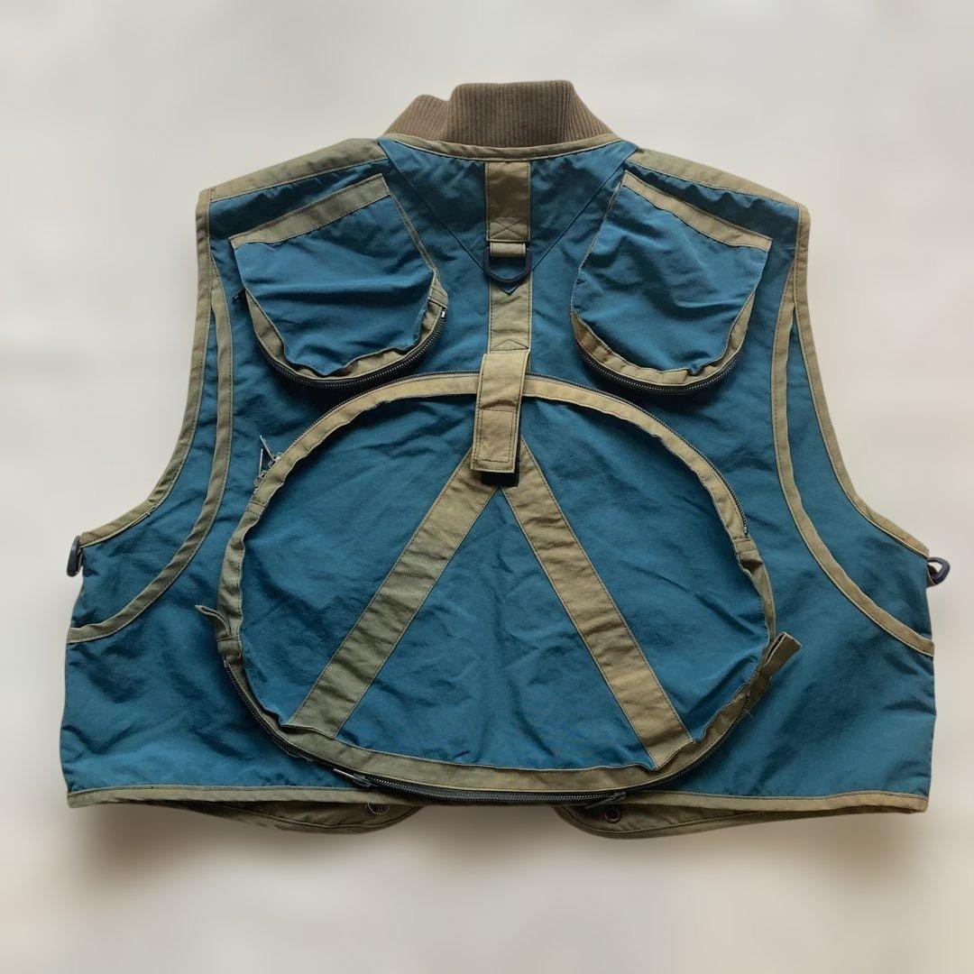 Angler's House フィッシングベスト Mサイズ　ナイロンベスト　古着