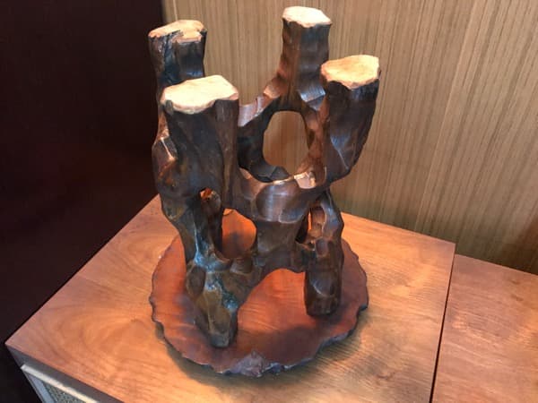 天然木 置物 木製花台 飾り台 盆栽台 花 園芸 昭和 盆栽 植木