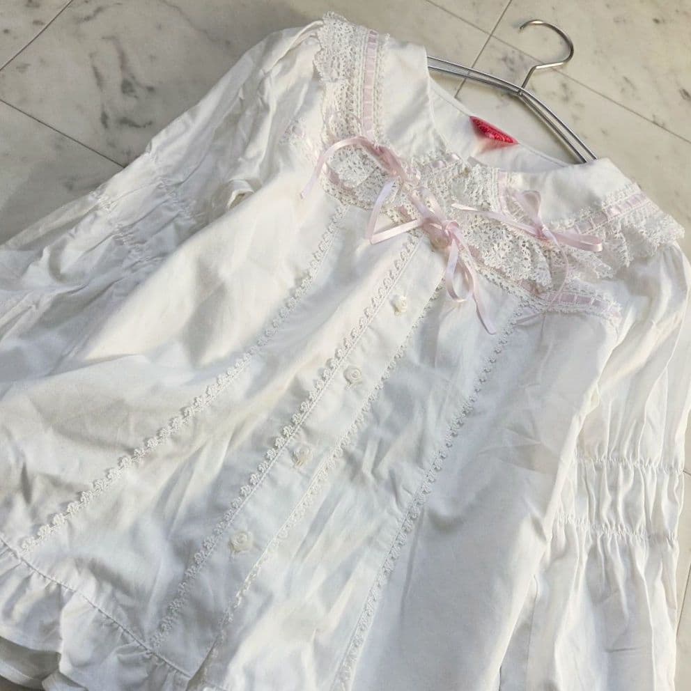 ベイビーザスターズシャインブライト ブラウス フリルレース　リボン