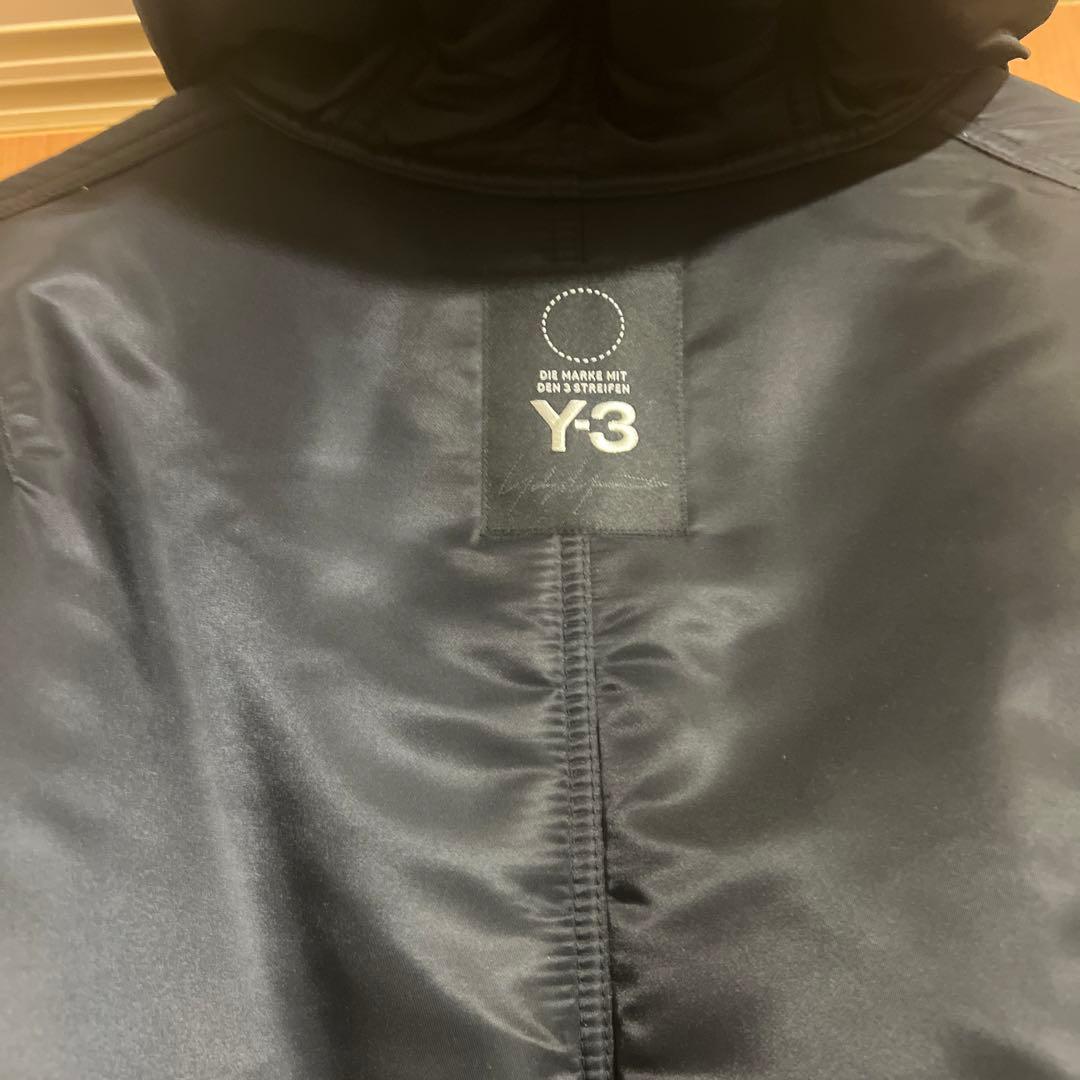 Y-3 ブラック ベンチコート フード付き ovs parka dp0515