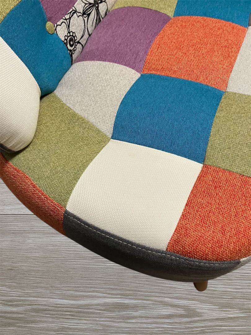 パッチワーク ソファ 2人掛け カラフル おしゃれ 北欧風