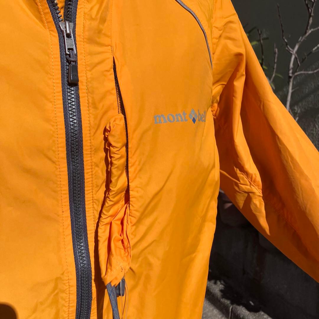 モンベル ライトシェル サイクルジャケット サイズS　パンプキン　新品