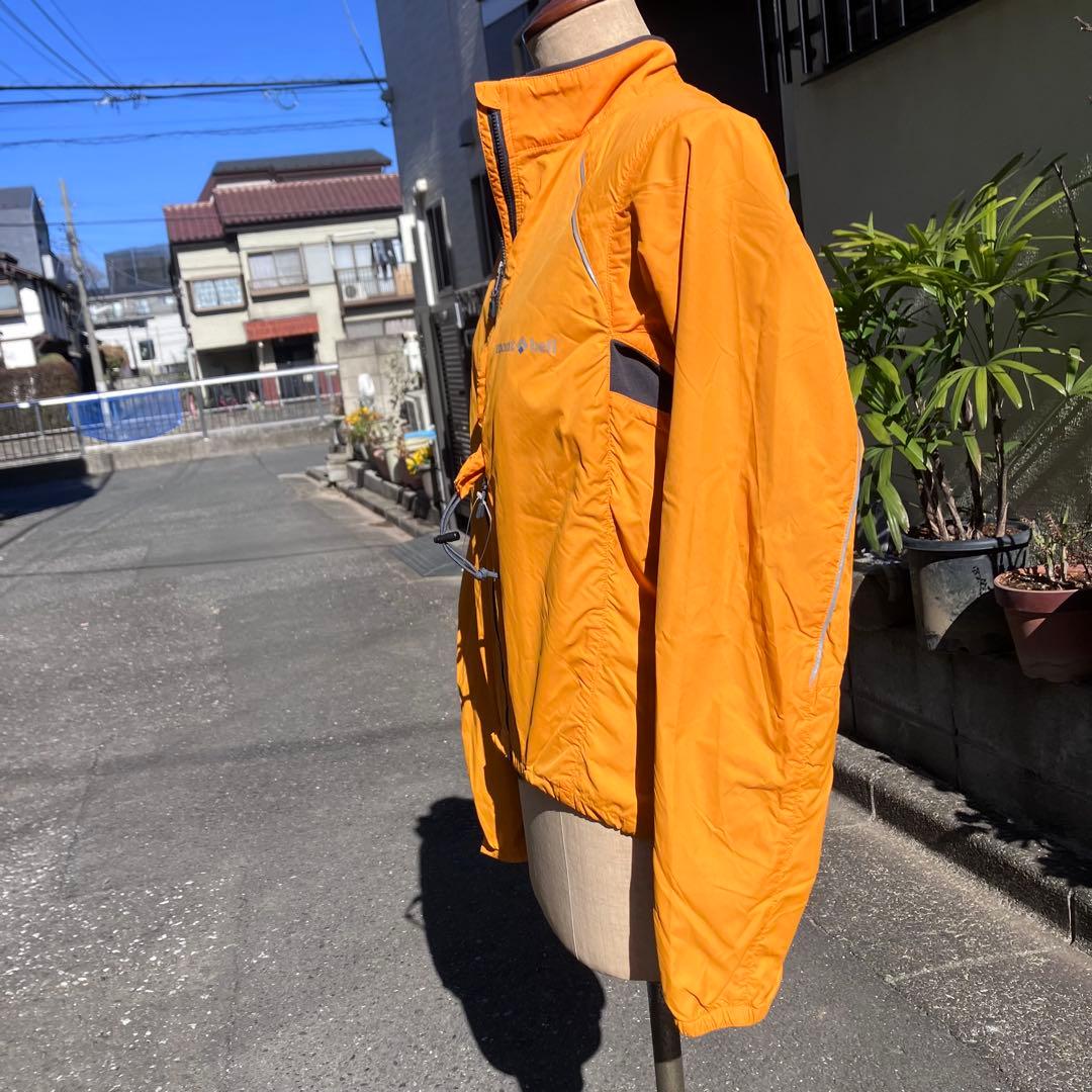 モンベル ライトシェル サイクルジャケット サイズS　パンプキン　新品