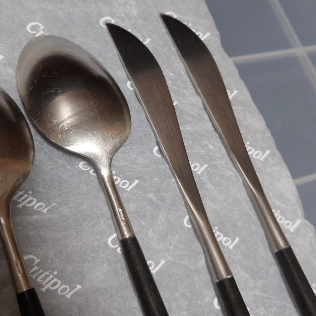 6本セット Cutipol　クチポール　NOOR①　ナイフ　フォーク　スプーン