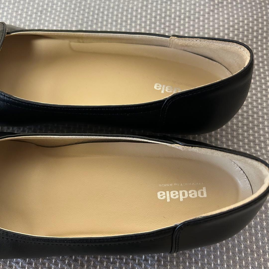 【新品】アシックスウォーキング ぺダラ パンプス 24cm ブラック 黒