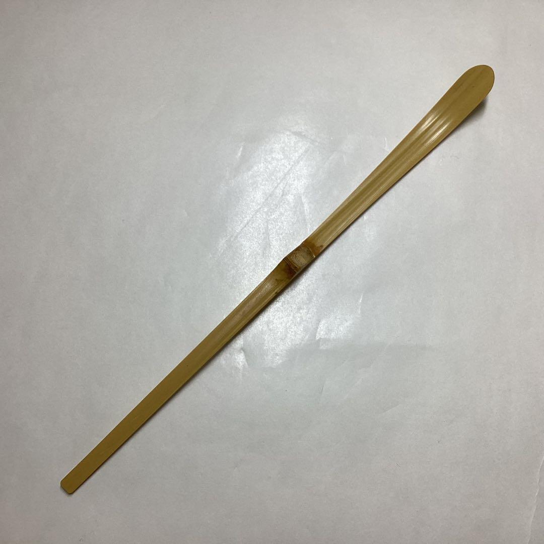 茶杓 笛の音 萬拙 木箱入 茶道具 古物品