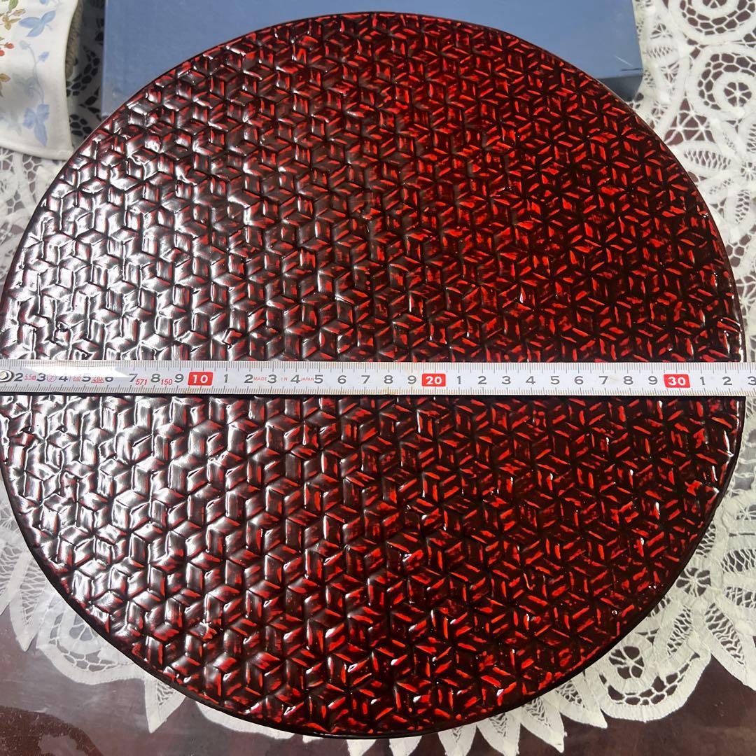 未使用　らんたい漆器 茶櫃　　久留米籃胎漆器