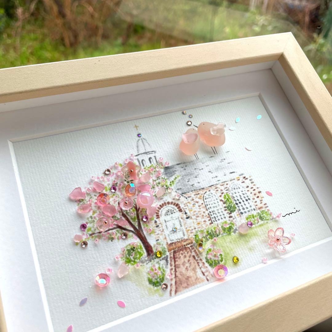 シーグラスアート　シャボン玉アカリHaHaKo様♡リクエスト