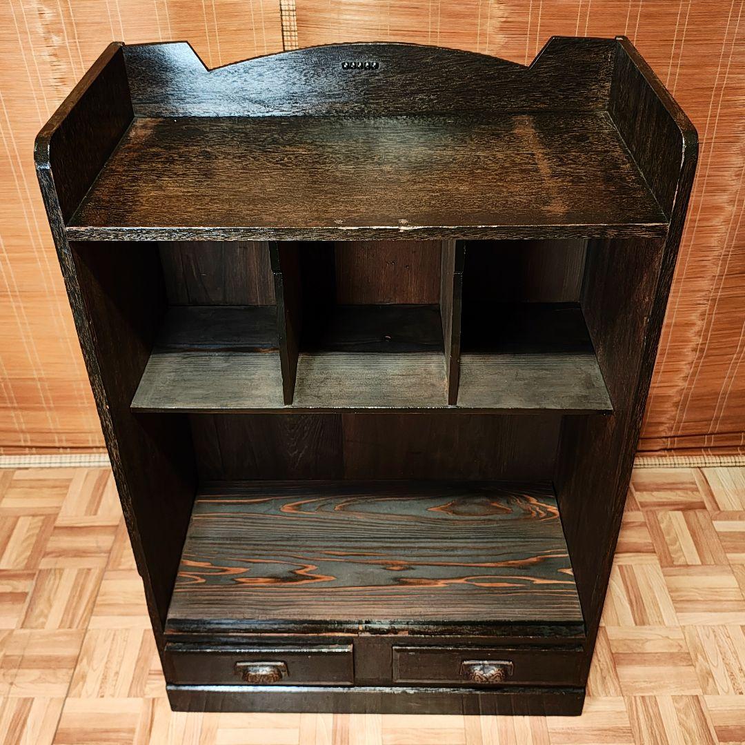 木製棚　食器棚　オープンラック　昭和レトロ　古家具