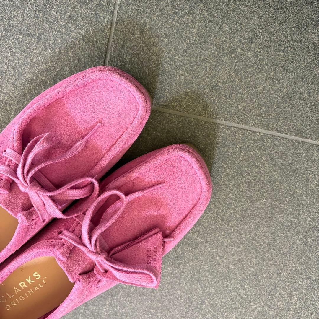 ぱなさん専用　CLARKS ピンク モカシン スエード
