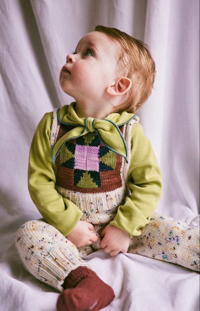 ロンパース・カバーオール Nova Quilt Overall Iris Confetti 6-12m