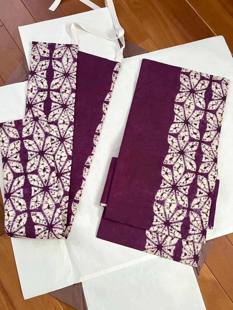 紫根染の二部式帯　草紫堂