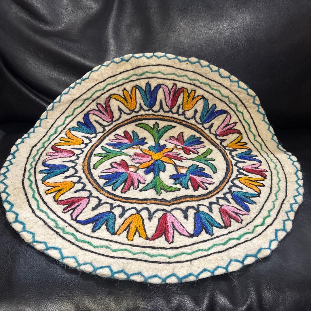 Bフライデーセール　 ナムダ円形ラグ　57センチ　サマー