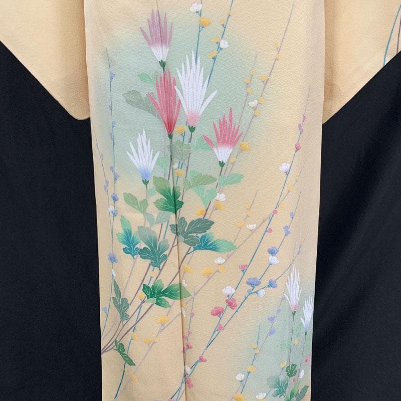 601mh54☆作家物 瀬奈 訪問着 友禅 花 落款 卒業式 入学式☆美品