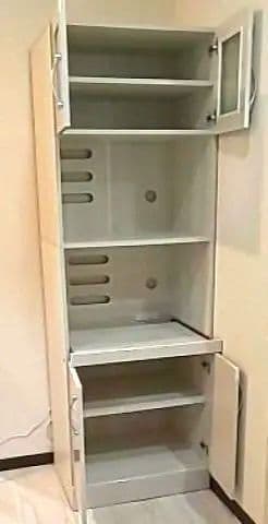 ハイタイプレンジ台 食器棚 キッチンボード キャビネット コンセント付き 幅60