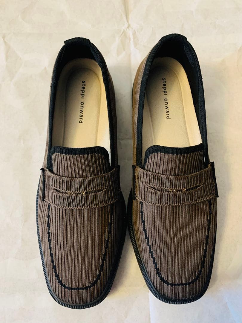 steppi onward 撥水 洗える ニット ローファー