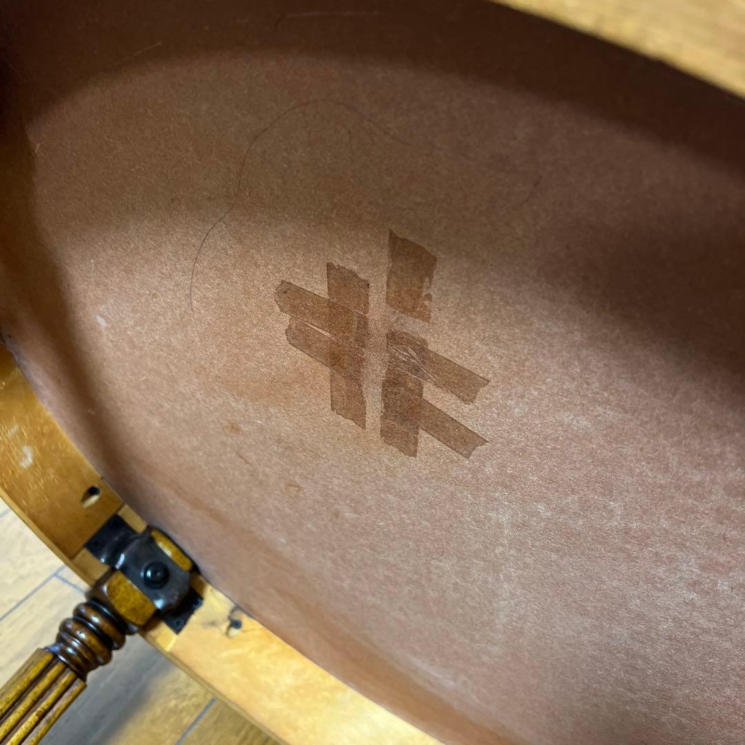 円形木製サイドテーブル ダークブラウン