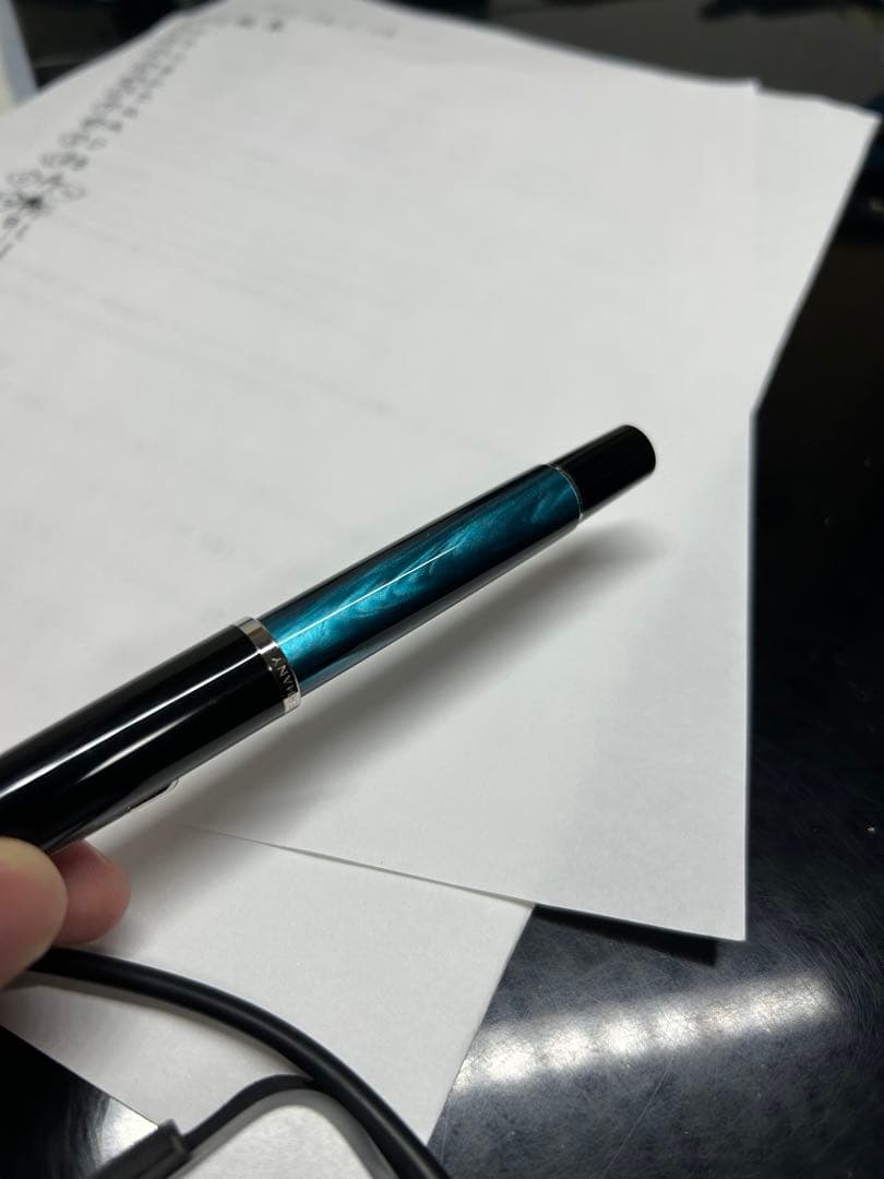 Pelikan classic M205 ペトロールマーブル　400NNのペン先